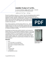 Measuring The Solubility Product of Ca (OH) : Materials