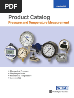 WIKA Product Catalog - Pressure and Temperature Measurement