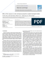 Effect of Fire Exposure On The Mechanical Properties of Glue Laminated Timber