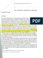 1987-Fuzzy Algorithm For Decision Making in Mining Engineering