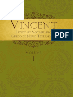 Vincent - Vol. 01 - Estudo No Vocabulário Grego No Novo Testamento