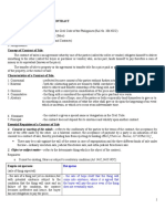 Pointers in Law On Sales I. Nature and Form of The Contract Sources of The Law On Sales