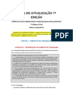 Atualização Livro de Súmulas e OJs Do TST - Comentadas e Organizadas Por Assunto - 7 Ed