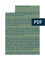 La Ley de Atracción para Atraer Dinero