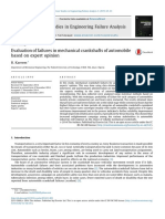 Evaluation of Failures in Mechanical Crankshafts of Automobile Based Onexpertopinion B