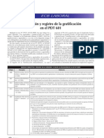 Declaración y Registro de La Gratificación en El PDT 601