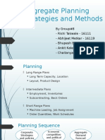 Aggregate Planning Strategies and Methods