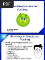 Postoperative Nausea and Vomiting