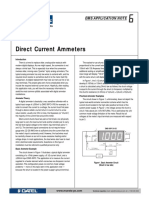 Direct Current Ammeters: Dms Application Note