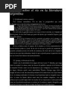 Notas Sobre El Río en La Literatura Argentina - Hernaiz