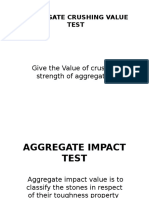 Aggregate Crushing Value Test