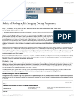 Safety of Radiographic Imaging During Pregnancy - American Family Physician