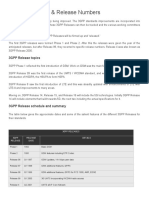 3GPP Standards & Release Numbers