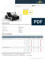 Renault Twizy 80 2014 Datasheet