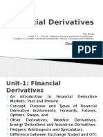 Financial Derivatives: Deepak Bansal