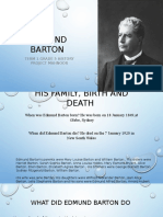 Edmund Barton History Project