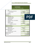 Multi-Stepped Income Statement Directions