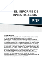 El Informe de Investigación