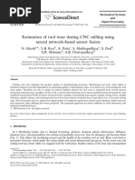 Estimation of Tool Wear During CNC Milling Using Neural Network-Based Sensor Fusion