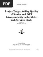 Project Tango: Adding Quality Interoperability To The Metro Web Services Stack