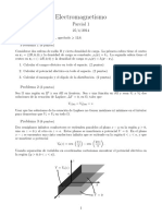 Examen de Electromagnetismo