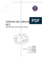 Informe de Laboratorio Nº1 INTERFEROMETRO DE MICHELSON MORLEY