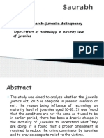 Presentation On Juvenile Delinquency