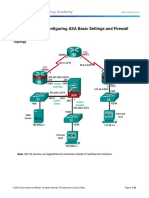 9.3.1.2 Lab - Configure ASA Basic Settings and Firewall Using CLI PDF