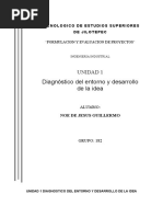 Diagnostico Del Entorno y Desarrollo de La Idea