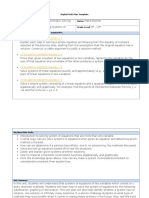 Solving System of Linear Equations Unit Plan Template