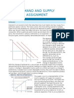 Demand and Supply Assignment