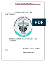 Chanakya National Law University: Campus Selection in Law Schools