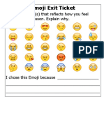 Emoji Exit Ticket