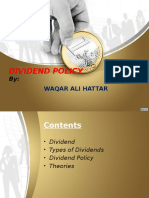 Dividend Policy: Waqar Ali Hattar