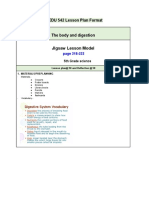 Jigsaw Lesson Model: Edu 542 Lesson Plan Format