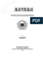 Pengaruh Kualitas Pelayanan Terhadap Kepuasan Pengguna Jasa Rawat Inap Di Rsud Dr. Moewardi