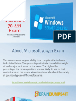 Microsoft 70-411 Exam: Real Exam Questions Answers