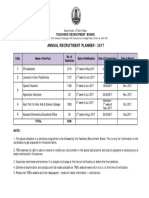 Annual Recruitment Planner - 2017