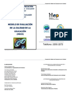 Cuadernillo #1 Modelo de Evaluación de La Calidad de La Ed