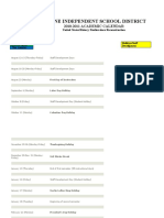 Aldine Independent School District: 2010-2011 ACADEMIC CALENDAR