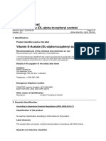 Vitamin e Acetate Msds