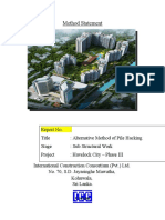 Method Statement - Alternative Method of Pile Hacking - Final