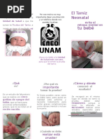 Triptico Tamiz Neonatal