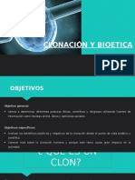 Clonacion y La Bioetica