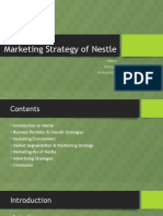 Marketing Strategy of Nestle: BBA LLL Ali Raza 14-Arid-4830