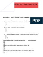 Microsoft Question MCQ