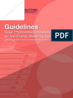 Guidelines For Solar Photovoltaic Installation On Net Energy Metering Scheme - 08.11.2016