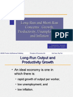 Long-Run and Short-Run Concerns: Growth, Productivity, Unemployment, and Inflation