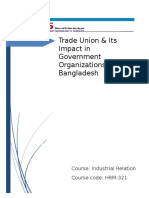 Trade Union & Its Impact in Government Organizations of Bangladesh