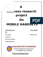 A Business Research Project